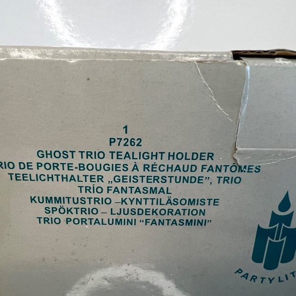 PartyLite Halloween Ghost Trio Tealight Holder Trick or Treat Retired Pumpkins - Picture 12 of 12
